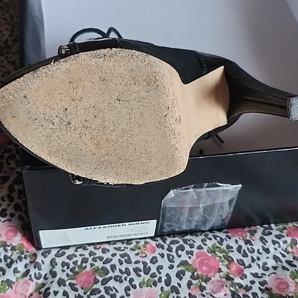 Alexander Wang Zip Heeled Boots Size 7 - Picture 4 of 6